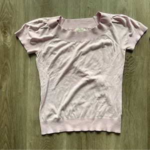 Banana Republic Blush Short Sleeve Sweater